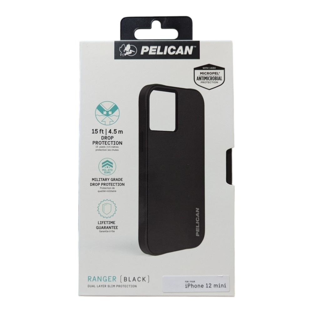 i7. Pelican Ranger Black Series Case for Apple iPhone 12 mini‎ - Black